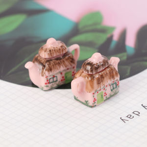 【Clementty】 Lovely Porcelain Cup Water Kettle Tableware 1/12 Miniature Dollhouse Kitchen Toy