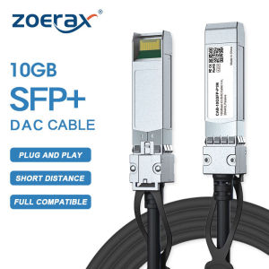 ZoeRax 10G SFP+ Twinax Cable Passive Cable 0.5-10M for CiscoHuaweiMikroTikHPIntel Etc Switch Direct Attach Copper DAC)
