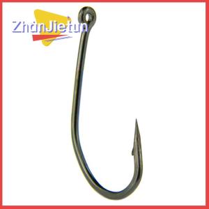 zhanjietun 100pcs Boxed Tube Maruse Hooks Black High Carbon Steel Coon And Sea Fishing Hooks With Ring And Barbed Wire