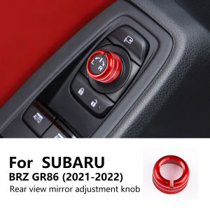 Air Conditioner Outlet Metal Knob For Subaru BRZ GR86 2021-2024 Car Rearview Mirror Adjustment Button Knob Cover Decorative Ring Knob Cover Central Air Vent Switch