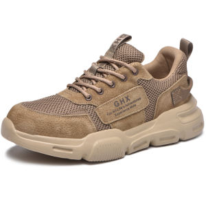 2021 Work Safety Shoes Steel Toe Anti-puncture Indestructible Men Boots Kevlar Insole Suede Leather Upper Comfotable Sneakers