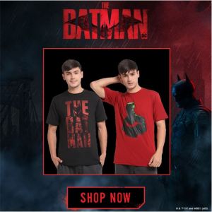 DC Comics Official The Batman Movie T-shirt Casual Sporty DTS-021
