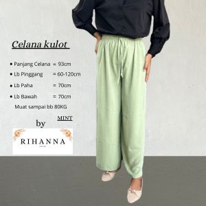 Celana Kulot Cringkle Premium JUMBO XXL Highwaist Loose Pants Kulot Crincle Airflow