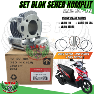 Blok seher Assy komplit + piston honda vario 110 KVB / vario 110 techno / vario 110 cbs
