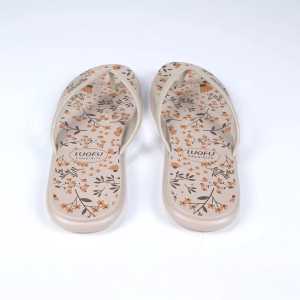 Luofu Sandal Wanita Karet Jelly Import Jepit Motif Bunga Terbaru Sandal Jepit Wanita Kekinian Viral