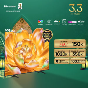 Hisense TV 50 inch - 50E6Q AI 4K Vidaa system - Dolby Audio - Youtube/Netflix/Prime video - Game mode Plus - Wifi