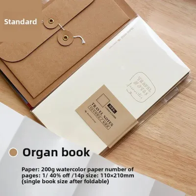 （KY)Fromthenon Standard/Passport Accordion Notebook Refill Insert-Foldable Travel Journal Refill for Art Sketching&Diary Writing