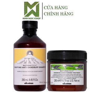 Combo dầu gội chống gàu Davines Purifying và dầu xả trường thọ Renewing 250ML chính hãng
