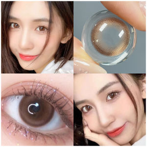เลนส์สไตล์ประจำวัน เลนส์แฟชั่นเรนเดอร์สีมาก  คอนแทคเลนส์สี  คอนแทคเลนส์ Toffee Brown 14.2mm Monthly Replace
