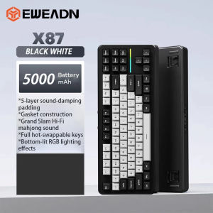 EWEADN X87 Max Wireless Mechanical Keyboard Hot Swapable 2.4G Bluetooth/USB 3Mode Customized Magnetic Switch