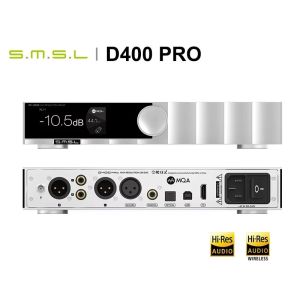 ⭐⭐⭐SMSL D400 Pro Audio Decoder DAC AK4191 AK4499EX MQA-CD Bluetooth XU316 DSD512 Optical Coaxial 32bit/768kHz With Remote Control