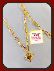SUASA SD Rantai Leher 1Love 45cm New Design