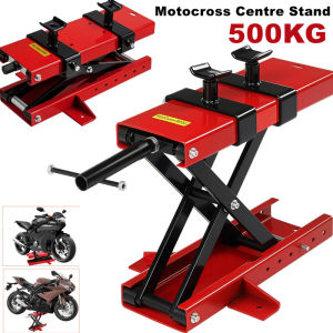 Motorcycle Jack Scissors Lift Table 500KG Motorcycle Center Scissor Stand Table Heavy Duty Lifting Tools