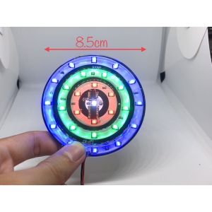 lampu LED bentuk bulat 12v variasi tempel untuk mobil atau motor