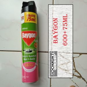 Baygon Semprot 600+75ml Flower Garden