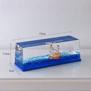 One Piece Sunshine Ship Fluid Pirate Ship Ornaments Fluid Drift Bottle Creative Birthday Gift