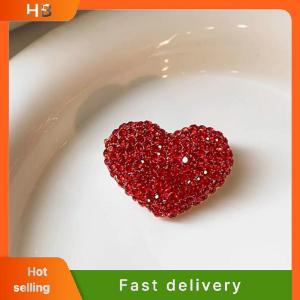 HB Full Of  Red Love Brooches High-end Womens Corsage Pins Fixed Clothes And A Sense Of Niche Design