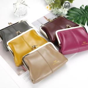 Royal Bagger Fashionable Genuine Leather RFID Blocking Womens Wallet with Kiss Lock Card Slots and Zipper Coin Pocket 4120