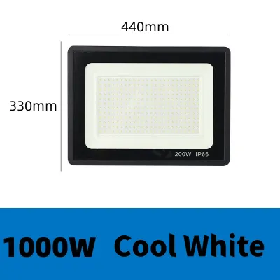 Arrow LED Floodlight 220v 50w 100w 200w 1000w High Power Waterproof IP66 Spotlight Outdoor Garden Lamp Lighting Hanging Exterior flood light white light(Warranty 1 years)