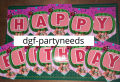 PINK, BLUE COCO- MELON PER LETTER birthday BANNER, Party, Name Banner, Happy Birthday PARTY. 