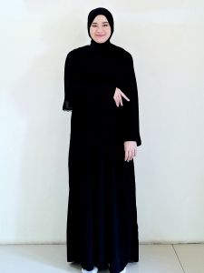 Abaya Hitam Polos Gamis Polos Hitam Wanita