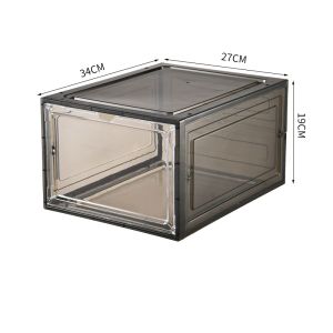 6/10PC Transparent and Durable Shoe Rack Organizer with PP+ABS Design