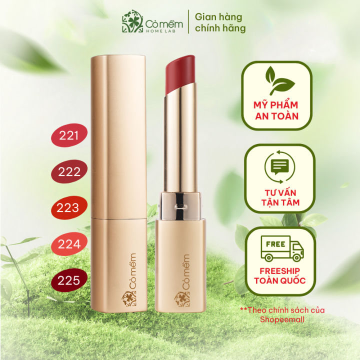 Son môi Nhã lì mượt bền màu an toàn từ thiên nhiên Cỏ Mềm 3,4g | Lazada.vn