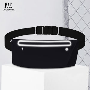 LouisWill Fashion Sports Bag Men Women Outdoor Waist Pack Bag Ultrathin Pouches Chest Bag Adjustable Running Pouch Waterproof Crossbody Bag Money Phone Waist Fanny Pack Jogging Belt Fanny Pack With Reflective Strip for Workouts Sports Outdoor