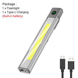 Asafee K-512 Small Multifunctional Laser Flashlight Waterproof COB Infrared LED Power Torch With Managetic Back Clip Measuring Ruler Light Outdoor Camping Running Fishing Lamp