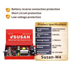 Susan 735mp electric fishing  Ultrasonic Inverter electric fishing 12v full set  DC12V 9999000W  High Power Fishing High Power Machine Safe Inverter aparato