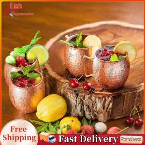 [Ueb]Luxury Copper Mug for Cocktails 16oz Stainless Steel Drinkware with Elegant Finish Perfect for Gift and Daily Use