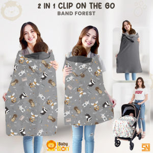 BABY LEON Blanket On The Go Blanket 2in1 Selimut Bayi Newborn Selimut Bayi Topi Perlengkapan Bayi BS-332