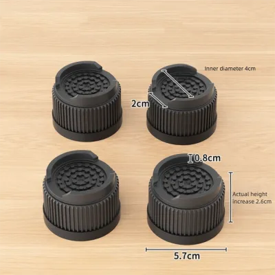 EQUITY Non-slip Furniture Foot Pad Square Heavy-Duty Bed Lifts Risers Professional Round Bed Lifter Desk Sofa Chair Legs