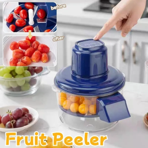 Multi-Function Electric Fruit Peeler – Rechargeable Automatic Peeling Machine for Grapes Garlic & Small Fruits with Stainless Steel Blade
