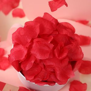 500pcs Artificial Rose Flower Petals Valentine Day Atmosphere Party Decoration Fake Petals