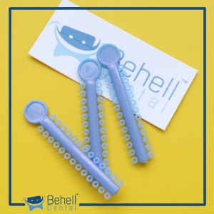 ORIGINAL & PREMIUM Karet Behel Power O Motif Bulat Ring Untuk Bracket Permanen / Lepas Pasang PERPICS / Ligature Ties Behelldental Super Tebal Kuat Awet Aman dan Steril