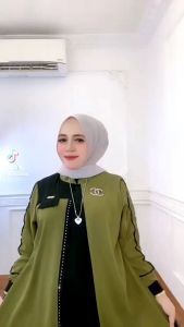 KS Marshanda Dress Mat Ceruti Babydoll LD 110 Pb 140 Busui aplikasi payet Ada Label & hantg packaging premium