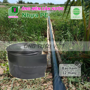 (Chẳn cuộn) Ống bơm dẫn nước PE cỡ lớn thương hiệu Nguyễn Tân (loại dày) - Phi 60/80/90/100/110/114/120/130 (BH 12 tháng)