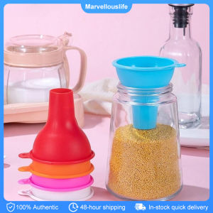 Silicone Wide-Mouth Funnel Pour Oil Milk Powder Beans Dispense Funnel Liquid Dispenser Kitchen Utensils