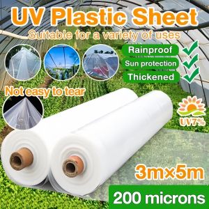 UV Plastic Sheet 200 microns 2×10/3×5/3×10/3×15/4×10/5×10M For Greenhouse Polyethylene Plastic Cover Topquality
