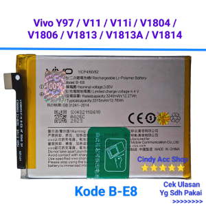 Baterai Original Vivo V11 V11i Y97 B-E8 BE8 Batre Original Batrai