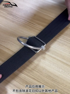 Stainless Steel Belt Retainer Stoppers Triglide Webbings Slide Strap Keeper Diving Slide Buckles for Harness Waist Strap