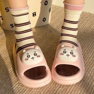 New Cute Chiikawa EVA Summer Slippers Women Indoor Dorm Outdoor Kawaii Breathable Lightweight Soft Comfortable Home Nice Gifts
