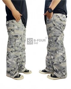 Celana Cargo Camo Loreng Regular Fit Loose fit Gombarang