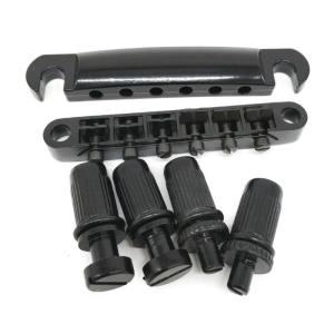 6 Strings Tune O-Matic Guitar Bridge and Tailpiece with Studs Kits for LP Les Style Electric Guitar Parts Replacements
