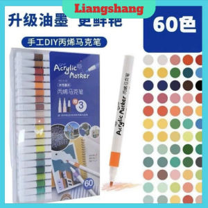 Bộ Hộp Màu Acrylic Marker Cao Cấp Màu Vẽ 60 Chi Tiết Vẽ Trên Các Bề Mặt