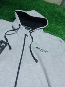 Jaket Hoodie Zipper Pria Cotton Fleece Premium