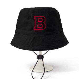 TOPI BUCKET ANAK POLOS BORDIR INISIAL A-Z SUKA SUKA USIA 1-7 TAHUN