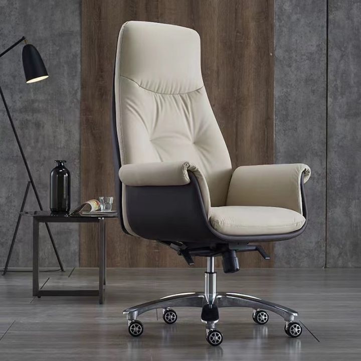 Leather Executive Office Chair Lumbar Support Lazada PH