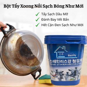 Dung Dịch Xịt Tẩy Dầu Mỡ Cặn Đen Đáy Nồi Xoong Chảo Inox Siêu Sạch 500ML